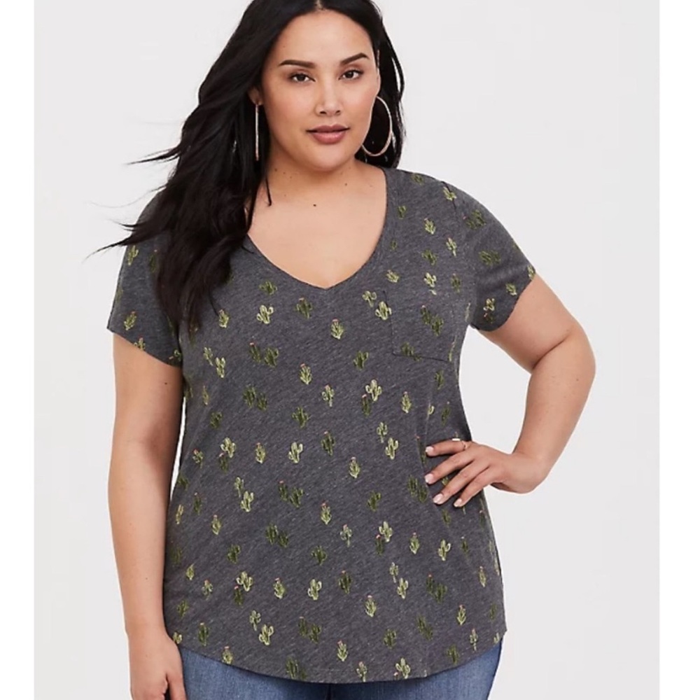 Torrid Cactus Pocket Tee